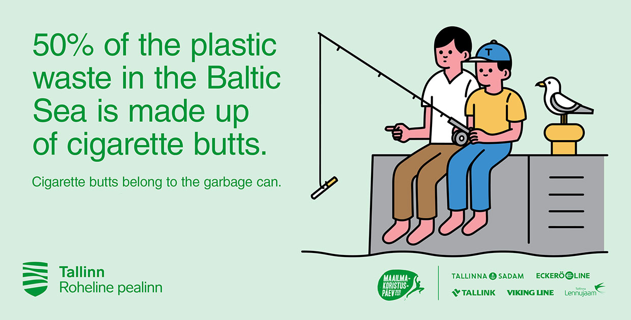 Eckerö Line joins the fight against environmental problems caused by cigarette butts