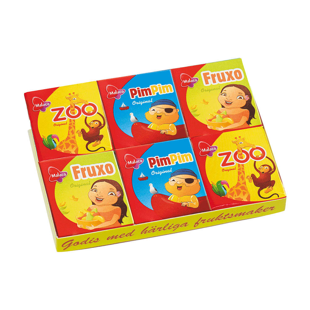 Malaco hedelmäpastillisekoitus, 6-pack
