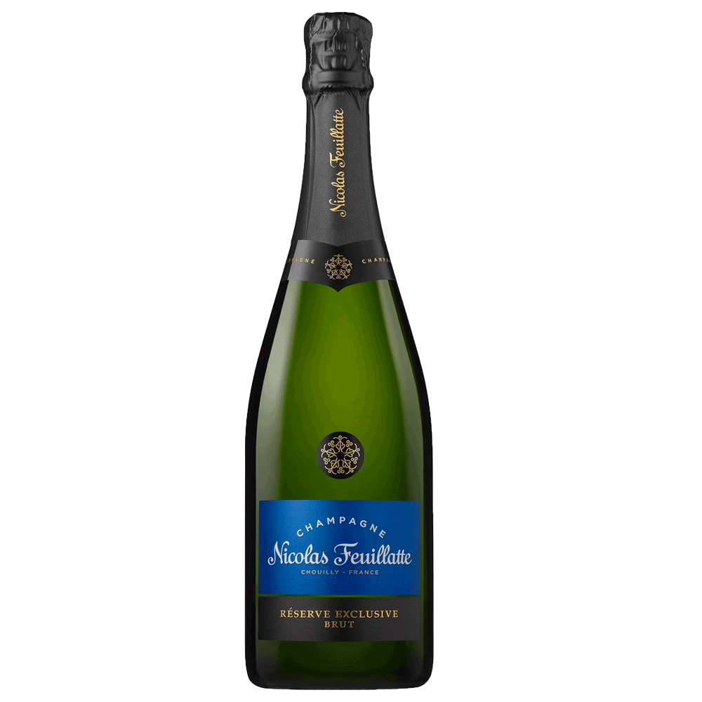 ワイン Nicolas Feuillatte Organic Champagne Nicolas Feuillatte Réserve Exclusive Champagne Brut, 6-pack