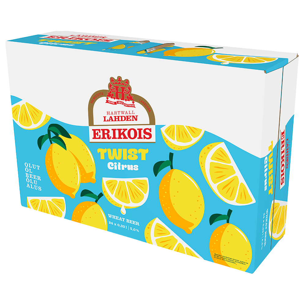 Hartwall Lahden Erikois Twist Citrus Wheat, 24-pack