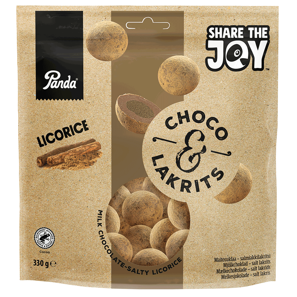 Panda Choco & Lakrits, 330 g