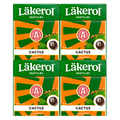 Läkerol Cactus sugar-free, 4-pack