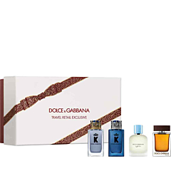Dolce & Gabbana Miniatures For Him (King EdT + King EdP + Light Blue Pour Homme EdT + The One EdP)