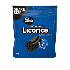 Panda Soft & Fresh Licorice Salty Salmiak, 500 g