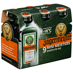 Jägermeister shots 35 %, 9 x 2 cl