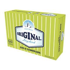 Hartwall Original Long Drink Gin & Lemonade, 24-pack 5,5 %