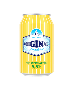 Hartwall Original Long Drink Pineapple, 24-pack