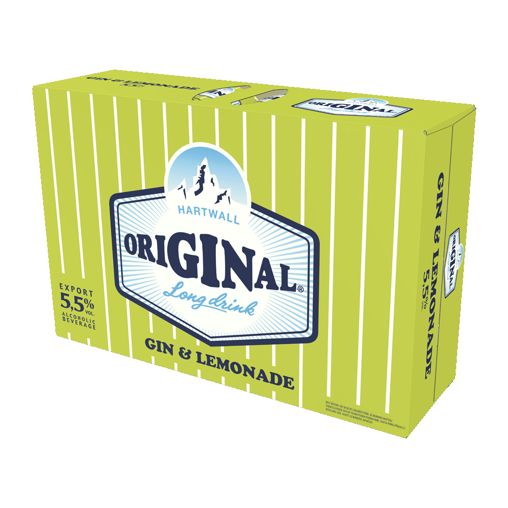Hartwall Original Long Drink Gin & Lemonade, 24-pack 5,5 %