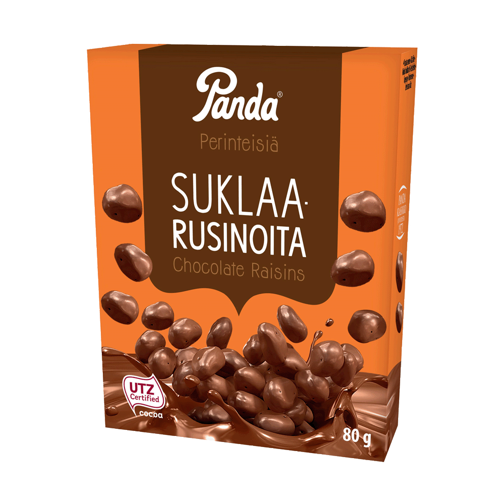 Panda Chocolate Raisins, 24 x 80 g