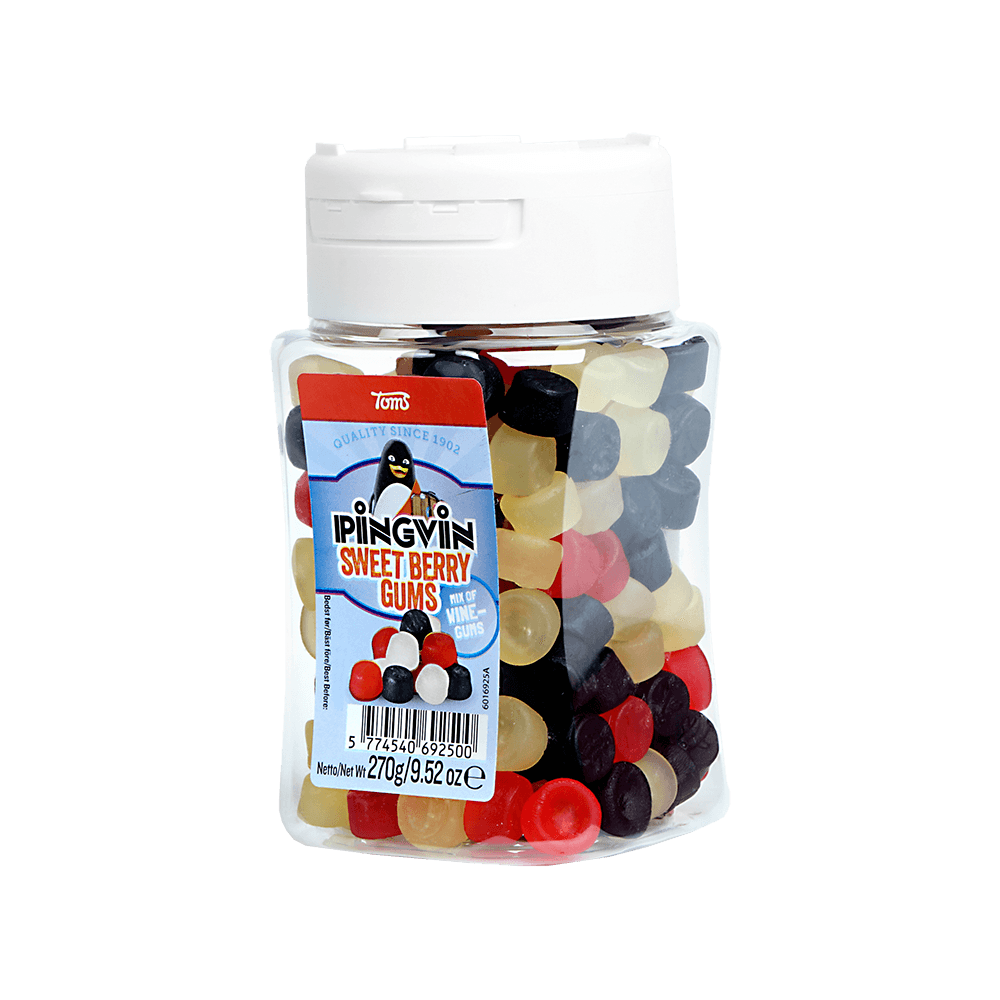 Pingvin Sweet Berry Gums, 3 x 270 g