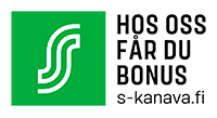 S-Ryhmän logo Meiltä saat Bonusta